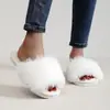 Pantuflas de peluche estilo hada 2024 nuevas pantuflas de peluche de primavera y otoño pantuflas de algodón pantuflas de invierno