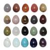 Cristal Natural 2cm Huevo Pequeño Piedra con Forma de Huevo Material de Jade Huevo de Pájaro Piedra Cruda Adorno Objeto de Mano para Jugar, Natural