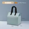 Bolsa Isolante Descartável Não Tecido para Levar Chá com Leite Café Bebida Sacola de Embalagem Bolsa Isolante Impressão de Logotipo Pronta Entrega Atacado