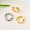 Retenção de Cor Elevada Cobre Dourado Banhado Liso Redondo Fecho Universal Fecho de Argola com Mola Conector de Joias para Pulseira Colar DIY