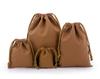 Bolsa de Algodão com Cordão e Bolso Estampa Personalizada Algodão para Venda no Atacado em estoque Embalagem Ecológica Bolsa de Armazenamento