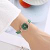 Explosiones transfronterizas fábrica directa nueva moda reloj pulsera diamantes hojas para mujer estudiante reloj para mujer