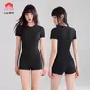 Maiô Feminino 2026 Novo Estilo Calcinha Esportiva Avançada Peça Única Emagrecedor Roupa de Banho para Fonte Termal