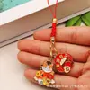 Colgante de Lanyard Año Nuevo Año del Caballo, Éxito Inmediato, Aleación Bendición de Fortuna, Bolso, Llavero para Auriculares Colgante Regalo