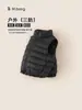Ropa para Niños Yingsibo Chaqueta de Plumas para Niños Color Sólido Cuello Alto Abrigo a Prueba de Tres Elementos Chaleco Cálido Engrosado Resistente al Frío Ropa de Invierno