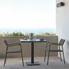 Mesa y Silla de Exterior Sencilla Patio Ocio Sala de Sol Terraza Techo de Cristal Diseñador Jardín Comedor Silla de Ratán Combinación Nórdica