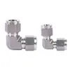 Acero Inoxidable 316L Fundición por Forja Matriz de Rectificado para Funda de Tarjeta Codo Plegable SKUEK12.7 Codo Ángulo Recto de 90 Grados Reductor Doble para Tarjeta 8mm