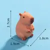 Adornos de Micro Paisaje, Muñecos de Capibara Realistas Creativos y Lindos, Manualidades de Resina, Adornos para Coche y Escritorio
