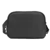 Bolsa de cintura lulu transfronteiriça, bolsa de peito de nylon à prova d'água, bolsa transversal multifuncional versátil para homens e mulheres, bolsa de cintura esportiva, em estoque atacado