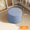 Banco de moda infantil silla pequeña sofá redondo creativo taburete de sofá tela madera maciza taburete para zapatos taburete bajo silla pequeña hogar