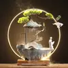 Estilo Zen Chino Oficina Fuente de Agua de la Suerte Adornos Anillo de Lámpara Quemador de Incienso de Flujo Inverso Casa con Circulación de Agua Regalo de Inauguración