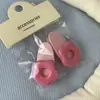 Pinza para el Cabello Rosa Linda Infantil Moño Pinza Pequeña para el Cabello Flequillo Lindo Lateral Pinza de Pato Accesorios para el Cabello Femeninos Dopamina