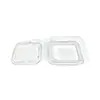 Caja de horneado desechable de una pieza caja de pastelería blister caja de plástico transparente caja de embalaje para alimentos pastelería galleta