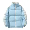 Jaqueta de Algodão Grossa e Forrada com Lã para Casal Inverno 2026 Esportes ao Ar Livre Moda Casual Reversível Casaco Puffer Roupas de Algodão Masculinas