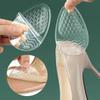 Almohadilla de Silicona para el Antepié, Antidesgaste y Absorción de Impactos, Zapatos de Tacón Alto para Mujer, Almohadilla de Media Talla, Autoadhesiva, Cómoda, Antideslizante, Almohadillas para Pies sin Talón, Altura Aumentada