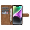 Adecuado para iPhone16 Funda de Cuero S24 Sensación de Piel Borde de Doble Pliegue Billetera para Tarjetas Funda Protectora Google 9Pro Color Sólido Esmerilado