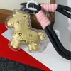 Llavero Colgante Shuibei Oro Puro 999 Cadena para Teléfono Regalo Promocional Oro Puro 999 Regalo de Año Nuevo Chino