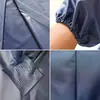 Poncho impermeável longo de corpo inteiro para homens em PVC, com bateria, para moto, unissex adulto, à prova de tempestade, para entrega, capa de chuva de tendão de boi