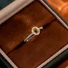 Anillo Ajustable de Plata de Ley S925 Lujo Ligero Retro Moda Bicolor Dorado Base para Anillo de Joyería Ovalada DIY