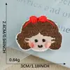 Novos Patches de Bordado de Menina e Menino Desenho Animado Autoadesivos Diy. Acessórios para Capa de Celular Patch Tecido Patch