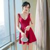 Boate Feminino Sexy Novo Roupa de Trabalho Moda Decote Baixo Vestido Slim Boate Vestido de Bar Xinyida