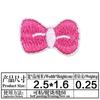 Autoadhesivo Ventas Directas de Fábrica Lindo Dibujo Animado Lazo Bordado Pegatinas de Tela Decoración Ropa de Muñeca diy Manual Mini Pequeñas Pegatinas de Tela