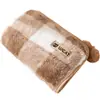 Manta Estilo Gato Neural Crema Cama para Perro Pequeño Gato Esterilla para Gato Cálida de Felpa Otoño e Invierno Manta para Mascotas