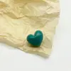 Cor de macaron botão de coração de pé alto cor de plástico coração de pêssego botão liso decoração de suéter infantil camisa de tricô