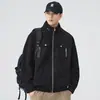 Chaqueta Harrington retro de pana con cremallera para hombres y mujeres, chaqueta versátil de otoño de alta costura con cuello aviador tipo béisbol