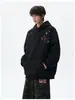 Moletom com Capuz Bordado Estrela Americana Masculino Outono Design Pesado Senso de Estilo Manga Longa Top Streetwear Versátil Moletom Esportivo