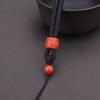 Cordão para Pingente de Pescoço Grosso Vermelho Cinnabar Corda de Colar Ajustável para Homens Pingente de Jade Pingente de Pescoço de Jade com Corda