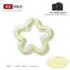 Accesorios para joyería DIY: 30mm acrílico transparente, colgantes y materiales para llaveros con forma de estrella de cinco puntas de colores, flor y flor de ciruelo