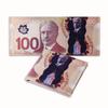 Carteira Criativa Masculina Cross-border Dólar Americano Impressão Moeda Padrão Lona Carteira Curta Bolsa de Cartão em estoque Pode Ser Definido
