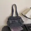 Bolso Cruzado de Mezclilla para Viajes de Negocios para Mujer 2026 Nuevo Estilo Moda Gran Capacidad Nicho Simple Versátil Bolso de Hombro Único