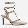 Sandalias para Mujer con Puntas Afiladas, Estilo de Nicho, Nuevo Estilo Primavera 2025, Remaches, Punteras, Tacones de Aguja, Charol Talla Grande 42 Tacones Altos para Mujer