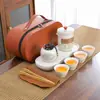 Juego de Té de Viaje Portátil Taza Rápida Una Tetera Tres Tazas Lata de Té Camping al Aire Libre Evento de Negocios Recuerdo