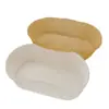 Papel de Forro para Bandeja de Madera Desechable, Bandeja de Papel para Pan con Forma de Barco Personalizada, Bandeja de Papel para Pastel a Prueba de Aceite para Hornear en la Cocina