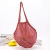Haitao Recomienda Bolso de Playa de Malla Tejida con Hilo de Algodón Calado, Bolso de Malla Tejida, Bolso de Hombro de Mano de Algodón Ecológico para Compras
