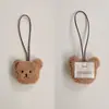 Etiqueta de Nombre de Oso Estilo Coreano, Colgante de Muñeco Oso Lindo para Bolso, Llavero Colgante con Etiqueta de Nombre para Niños