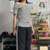 Camiseta Ajustada de Chica del Milenio Y2K Retro Manga Corta Top Casual Estilo Callejero Verano Estilo Ins Americano