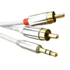 KIN-KY142 1-2 AV Línea de Audio Línea de Audio Línea de Auriculares 3.5mm a Doble RCA 2rca Línea de Audio