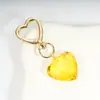 Personalidade Popular Transfronteiriça Doce Feminina Coração Forma Acrílico Cristal Bolsa Criativa Chaveiro Pingente