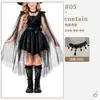 Disfraz Infantil de Halloween Disfraz de Bruja Disfraz para Actuación en Escenario Ropa Infantil Disfraz de Bruja Elfo del Bosque Vestido para Niña