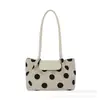 Bolsa Tote de Gran Capacidad con Lunares para Mujer 2026 Nuevo Estilo Diaria Casual Verano Moderna Bolso de Hombro para Viajar