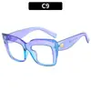 Marco de caja para gafas de moda europea y americana con montura grande anti-luz azul Ojo de Gato Juego de arroz montura para gafas planas Red social puede combinar montura para gafas de miopía