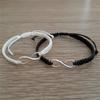 Pulsera Transfronteriza Simple de Aleación con 8 Palabras Amor Ilimitado Tejida Ajustable Pulsera Creativa de Amistad para Parejas Europea y Americana
