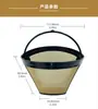 Filtro de malla de acero inoxidable SUS304 para café, filtro de malla dorada para separación de gouache, filtro de malla para cafetera FDA, malla de embudo