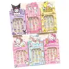 Uñas para Año Nuevo Infantil Pegatinas de Uñas para Nochevieja de Niñas Pegatinas de Uñas Sanrio Arte de Uñas Pegatinas para Dedos Kuromi Lindas para Nochevieja