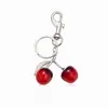 Amazon Transfronterizo Llavero de Cereza Moda Nuevo Lindo Femenino Corazón Versátil Diario Encanto para Bolso Casual Mujer
