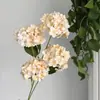 Arranjo Floral de Hortênsia Simulada com 4 Cabeças, Arranjo Floral de Casamento, Decoração de Parede de Flores, Série Fantasia Jardim de Monet, Decoração de Hotel